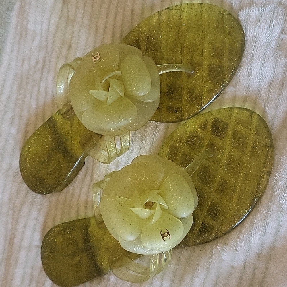 Authentic Chanel Flip Flops